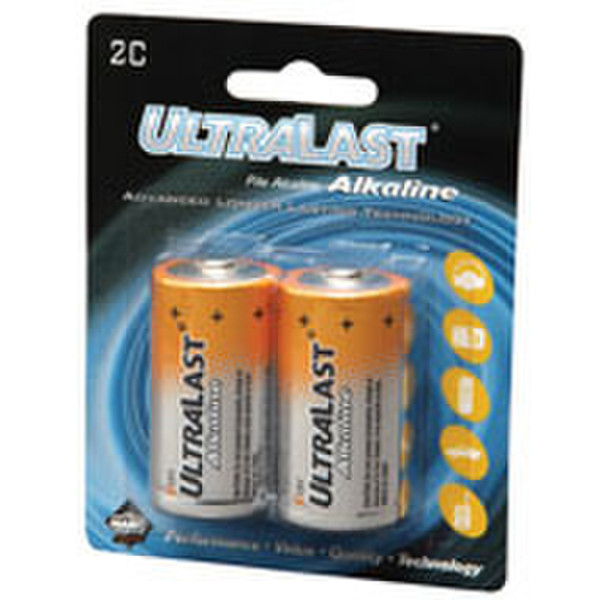 UltraLast ULA2C Alkaline 1.5V non-rechargeable battery