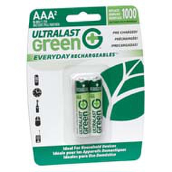 UltraLast ULGED2AAA Nickel-Metal Hydride (NiMH) 1.2V non-rechargeable battery