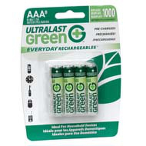 UltraLast ULGED8AAA Nickel-Metal Hydride (NiMH) 1.2V non-rechargeable battery