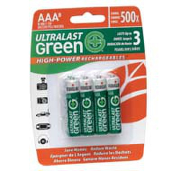 UltraLast ULGHP8AAA Никель-металл-гидридный (NiMH) 1.2В батарейки