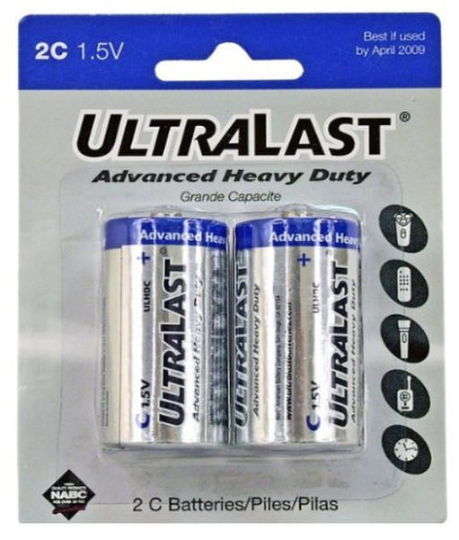UltraLast ULHD2C Zinc Chloride 1.5V non-rechargeable battery
