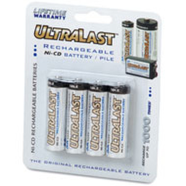 UltraLast ULN4AA Nickel-Cadmium (NiCd) 700mAh 1.2V rechargeable battery