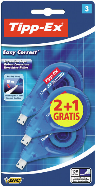 TIPP-EX 8395492 12m Blue 3pc(s) correction tape
