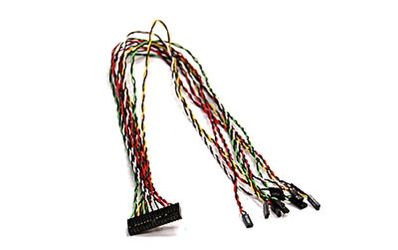 Supermicro Front Panel Switch Cable, 34-pin Split Черный кабельный разъем/переходник
