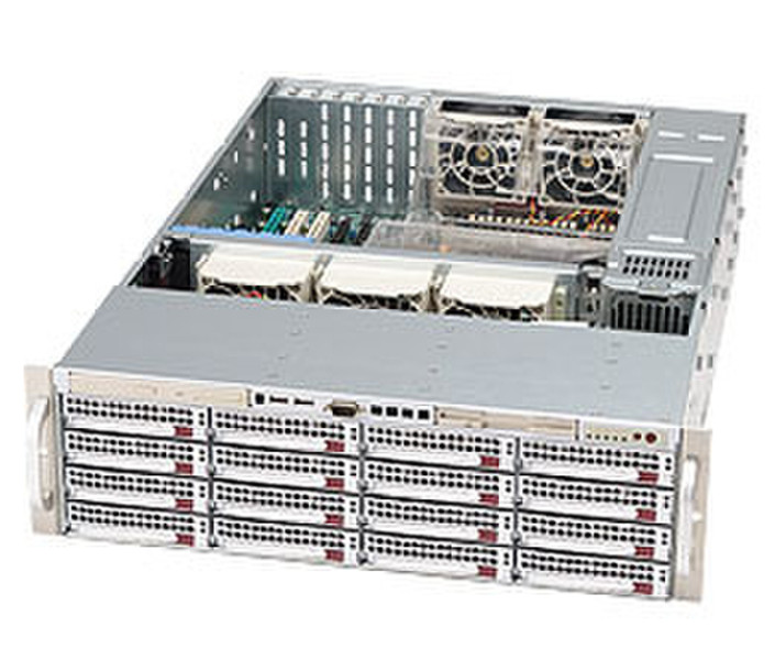 Supermicro SuperChassis 836E2-R800V, Silver Niederprofil (superflach) 800W Silber Computer-Gehäuse