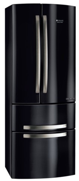 Hotpoint 4D AAB/HA freestanding 389L A+ Black side-by-side refrigerator