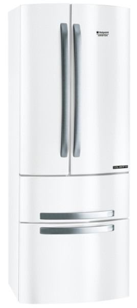 Hotpoint 4D AA W/HA freestanding 389L A+ White side-by-side refrigerator