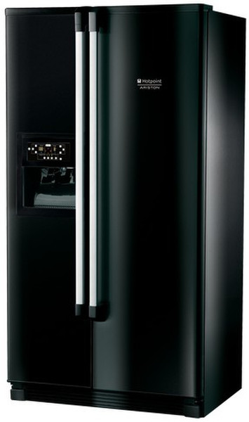 Hotpoint MSZ 826 DF/HA freestanding 490L A+ Black side-by-side refrigerator