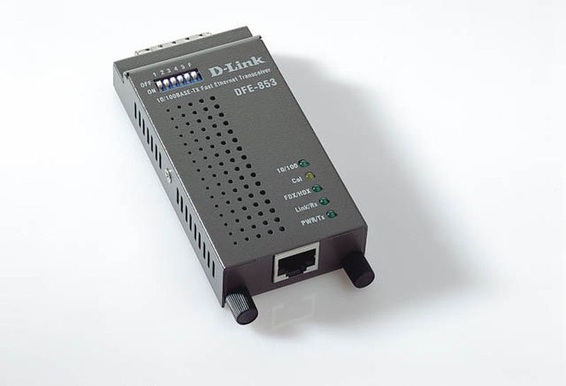 D-Link Ethernet Transceiver mit RJ-45 (AUI, RJ-45) 10Mbit/s Netzwerk Medienkonverter