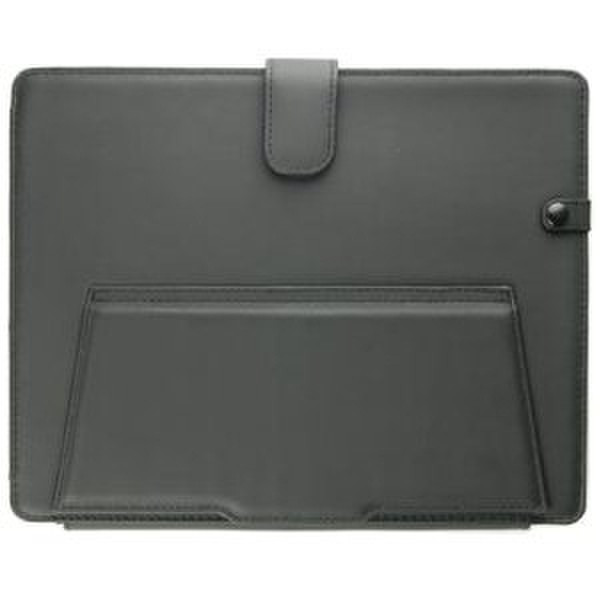 Green Onions Apple iPad leather case with built-in stand Ruckfall Schwarz