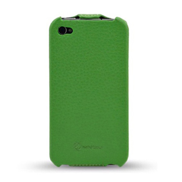 Mivizu iPhone 4 Sleek Leather Case Флип Зеленый