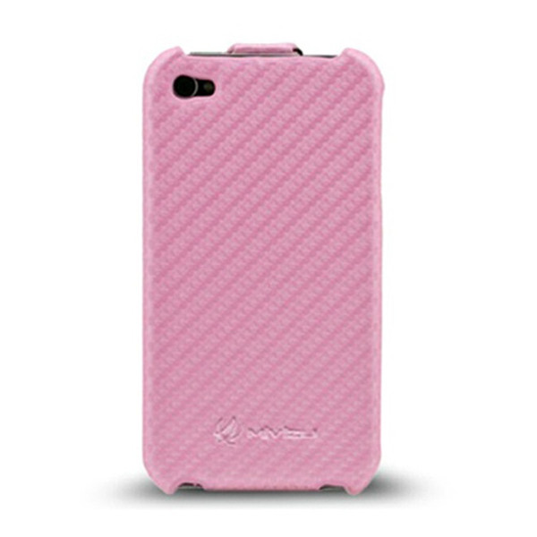 Mivizu iPhone 4 Sleek Leather Case Ruckfall Pink