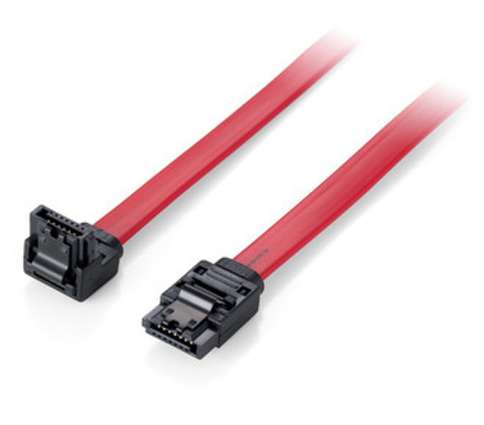 Equip SATA III, 0.5m 0.5m SATA III 7-pin SATA III 7-pin Rot SATA-Kabel