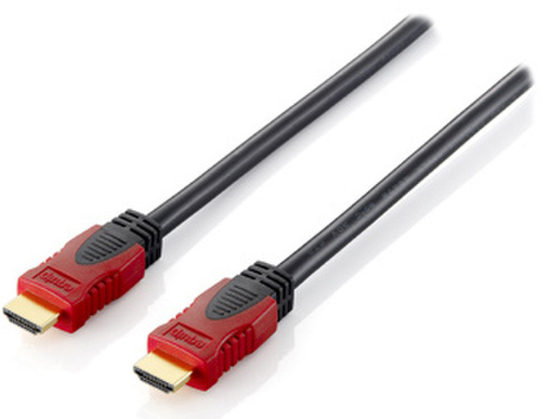Equip HDMI A M/M, 2m 2м HDMI HDMI Черный, Красный