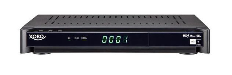 Xoro HRS 8800 HD+ Satellite Full HD Black TV set-top box