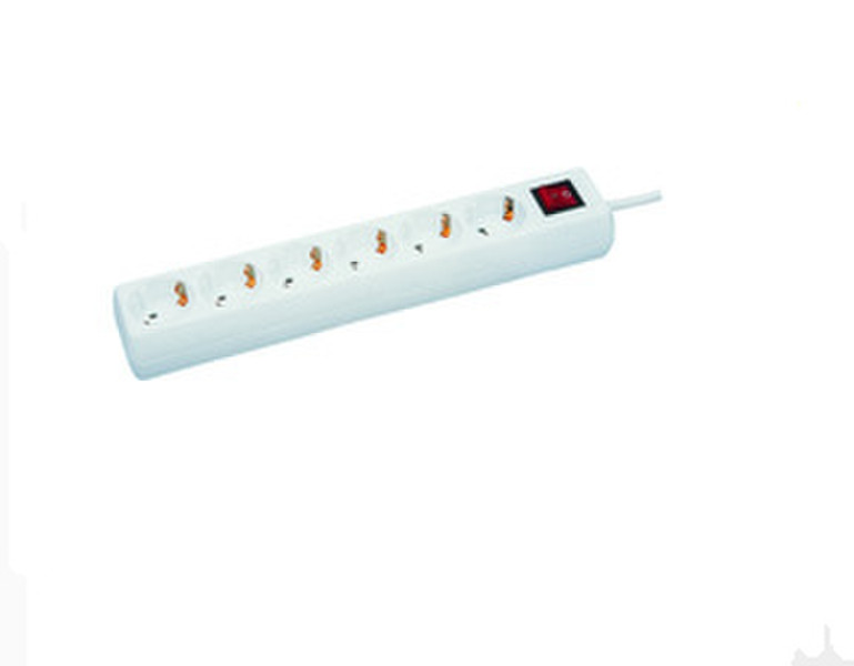 Microconnect GRU0065W 6AC outlet(s) 5m White power extension