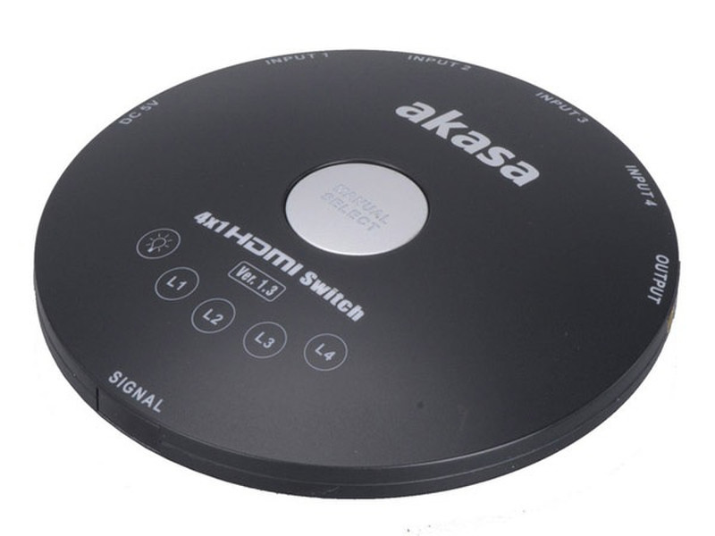 Akasa AK-MX015-BKEU HDMI коммутатор видео сигналов