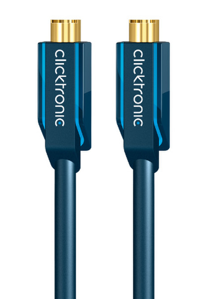 ClickTronic 1m S-video 1м S-Video (4-pin) S-Video (4-pin) Синий S-video кабель
