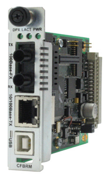 Transition Networks CFBRM1011-100 Eingebaut 100Mbit/s 1300nm Multi-Modus Netzwerk Medienkonverter