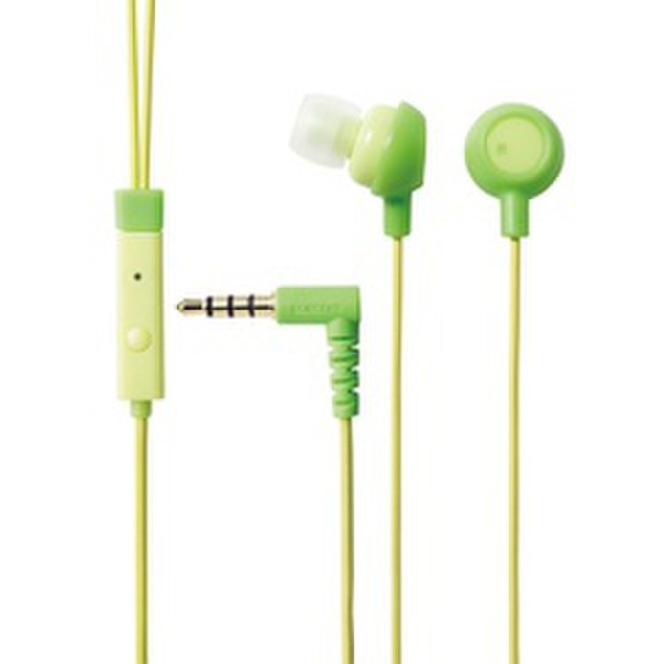 Elecom Headset for Smartphone Fruits In-ear Binaural Green