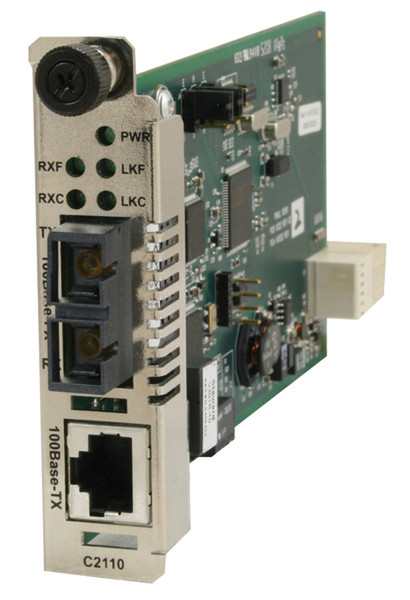 Transition Networks C2110-1014 Eingebaut 100Mbit/s 1300nm Einzelmodus Netzwerk Medienkonverter