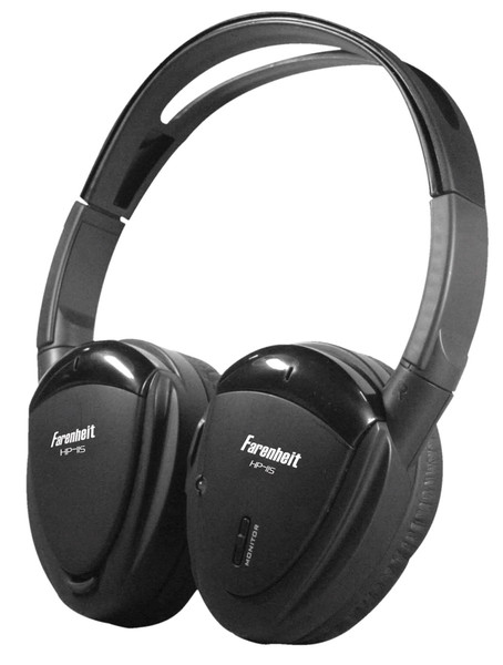 Power Acoustik HP-11S RF Wireless Binaural Head-band Black headset