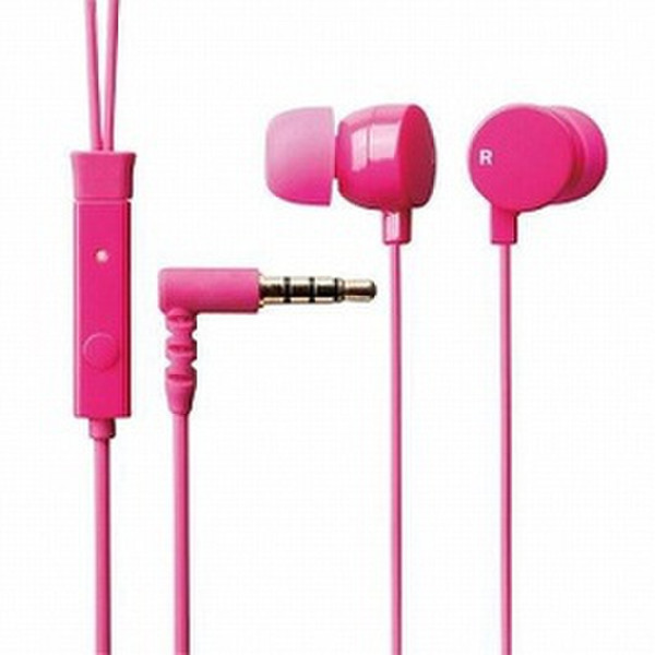 Elecom Colorful Headset for Smartphone Binaural im Ohr Pink