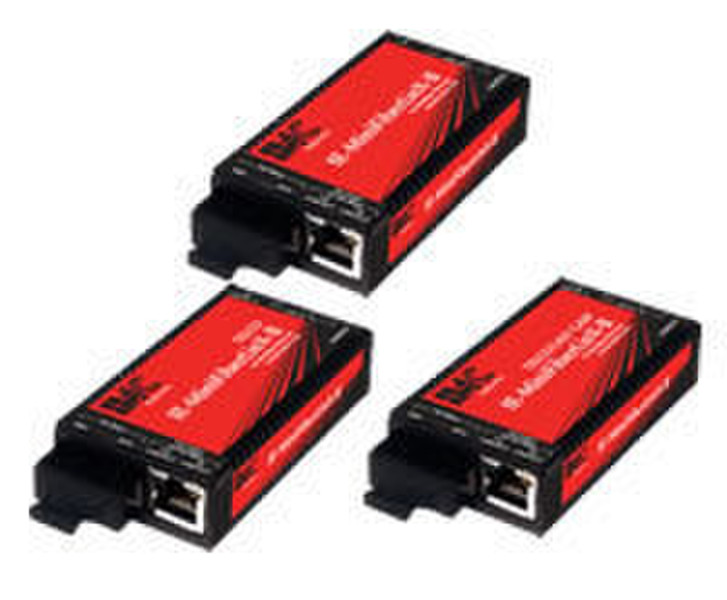 IMC Networks IE-MiniFiberLinX-II w/ TELCO Power 100Mbit/s 1550nm Single-mode Black,Red network media converter