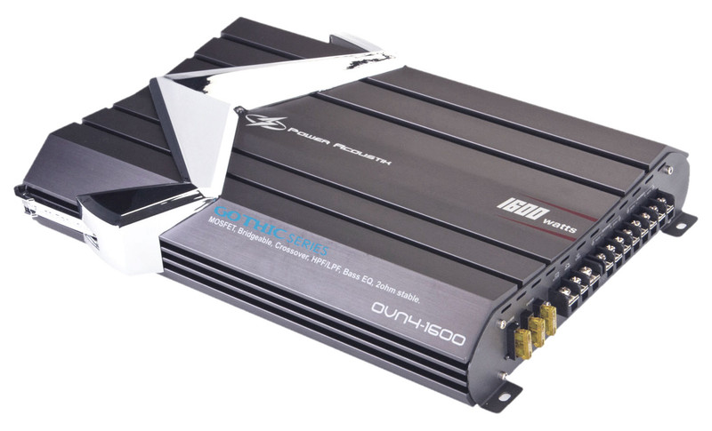 Power Acoustik OVN4-1600 4.0 Автомобиль Проводная Серый усилитель звуковой частоты