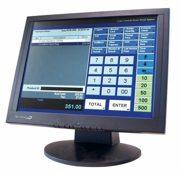 Logic Controls LE1000 touch screen monitor