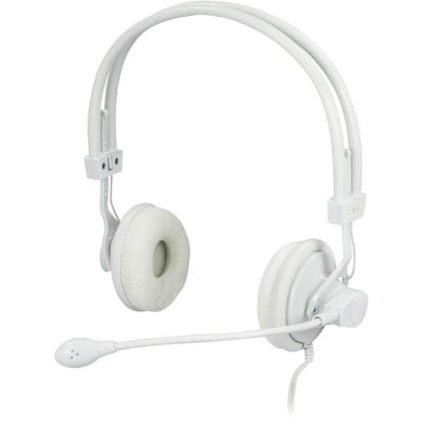 Deltaco HL-7V Kopfband Weiß Headset