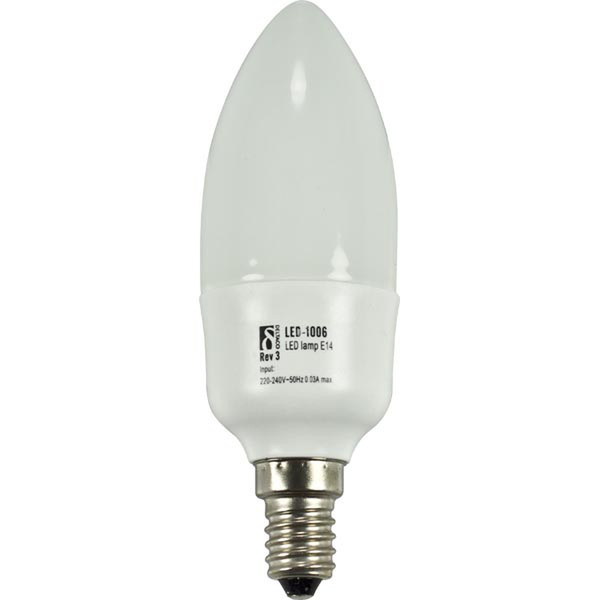 Deltaco LED-1006 1.5W E14 A White LED lamp