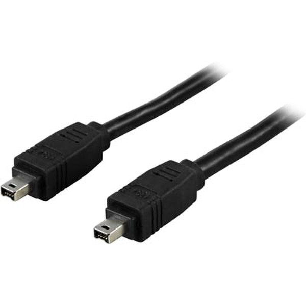 Deltaco FW-16 4.5m 4-p 4-p Black firewire cable
