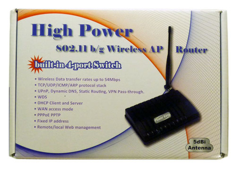 Premiertek PT-AP-1W Schnelles Ethernet Schwarz WLAN-Router