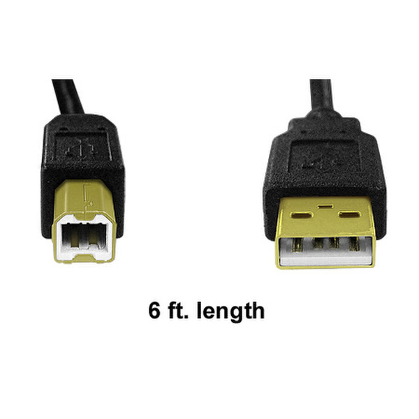 Ambir Technology SA106-CB 1.829m USB A USB B Black USB cable