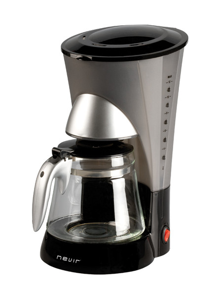 Nevir NVR-1124 CM Капельная кофеварка 12чашек Черный, Cеребряный кофеварка