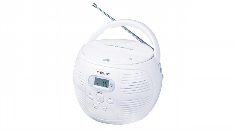 Nevir NVR-470 2.4Вт Белый CD радио
