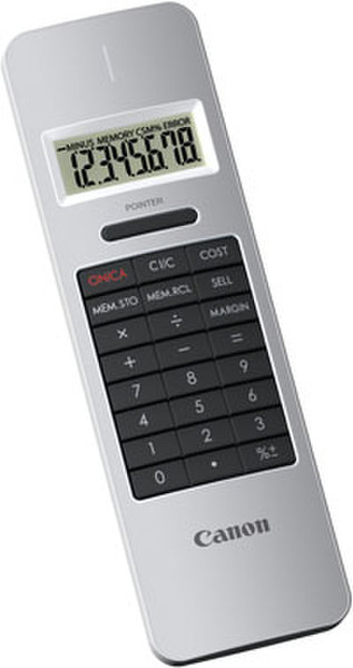 Canon X Mark I Pointer Tasche Einfacher Taschenrechner Silber