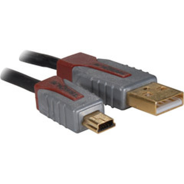 Treque TQ-USBM01 1м USB A Mini-USB B Черный кабель USB