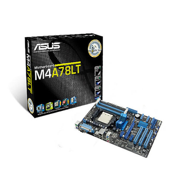 ASUS M4A78LT AMD 760G Разъем AM3 ATX