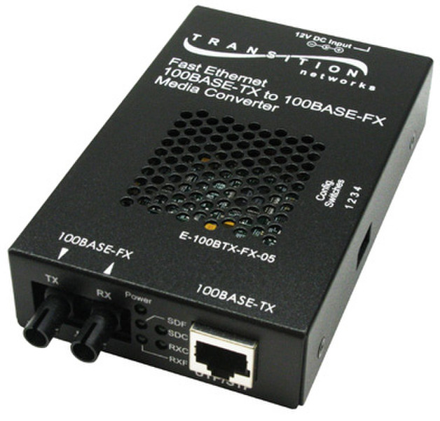 Transition Networks E-100BTX-FX-05(103) Внутренний 100Мбит/с 1550нм Single-mode сетевой медиа конвертор