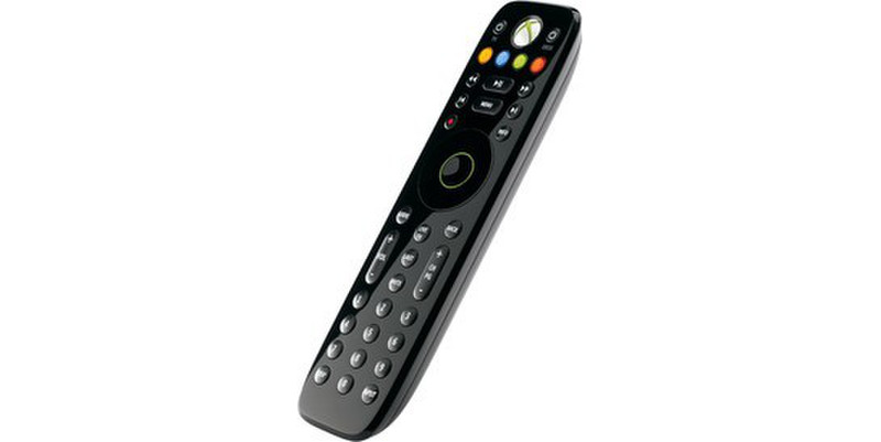 Microsoft Universal Remote Control f/ Xbox 360 push buttons Black remote control
