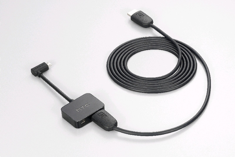 HTC AC M490 Micro-USB 5 pin HDMI Schwarz Handykabel