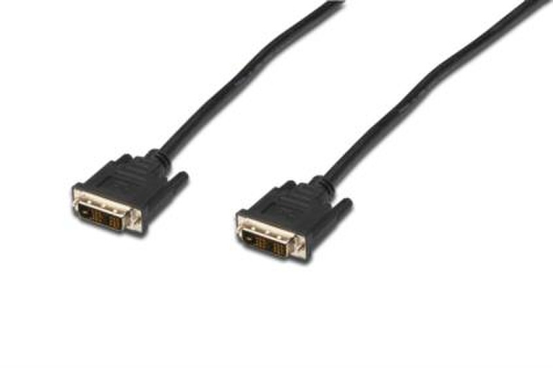 ASSMANN Electronic 2x DVI-D, 1m 1m DVI-D DVI-D Schwarz DVI-Kabel