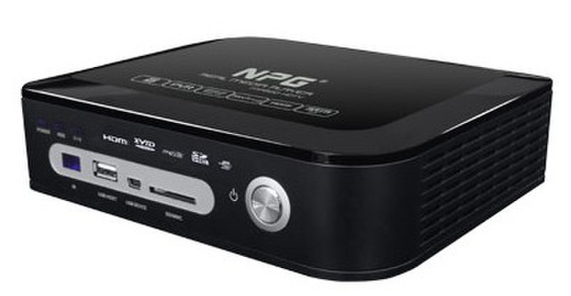 NPG MP800 HDTV Schwarz Digitaler Mediaplayer