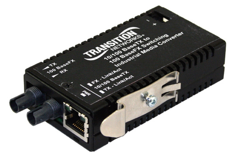 Transition Networks M/E-ISW-FX-01(SM) Fast Ethernet Media Converter - 100Мбит/с 1310нм Single-mode сетевой медиа конвертор