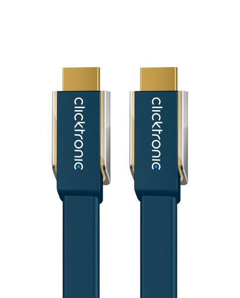 ClickTronic 3.0m HDMI 3m HDMI HDMI Blau
