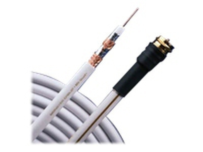 Monster Cable 101421-00 White coaxial cable