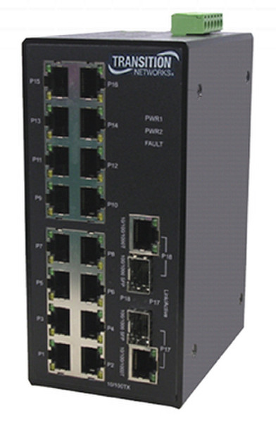 Transition Networks SISTF1040-162D-LRT Unmanaged Black network switch