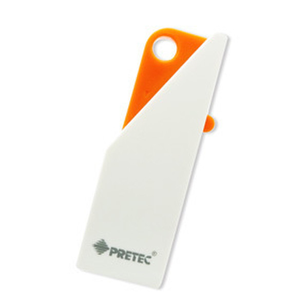 Pretec i-Disk Push 16ГБ USB 2.0 Type-A Оранжевый, Белый USB флеш накопитель
